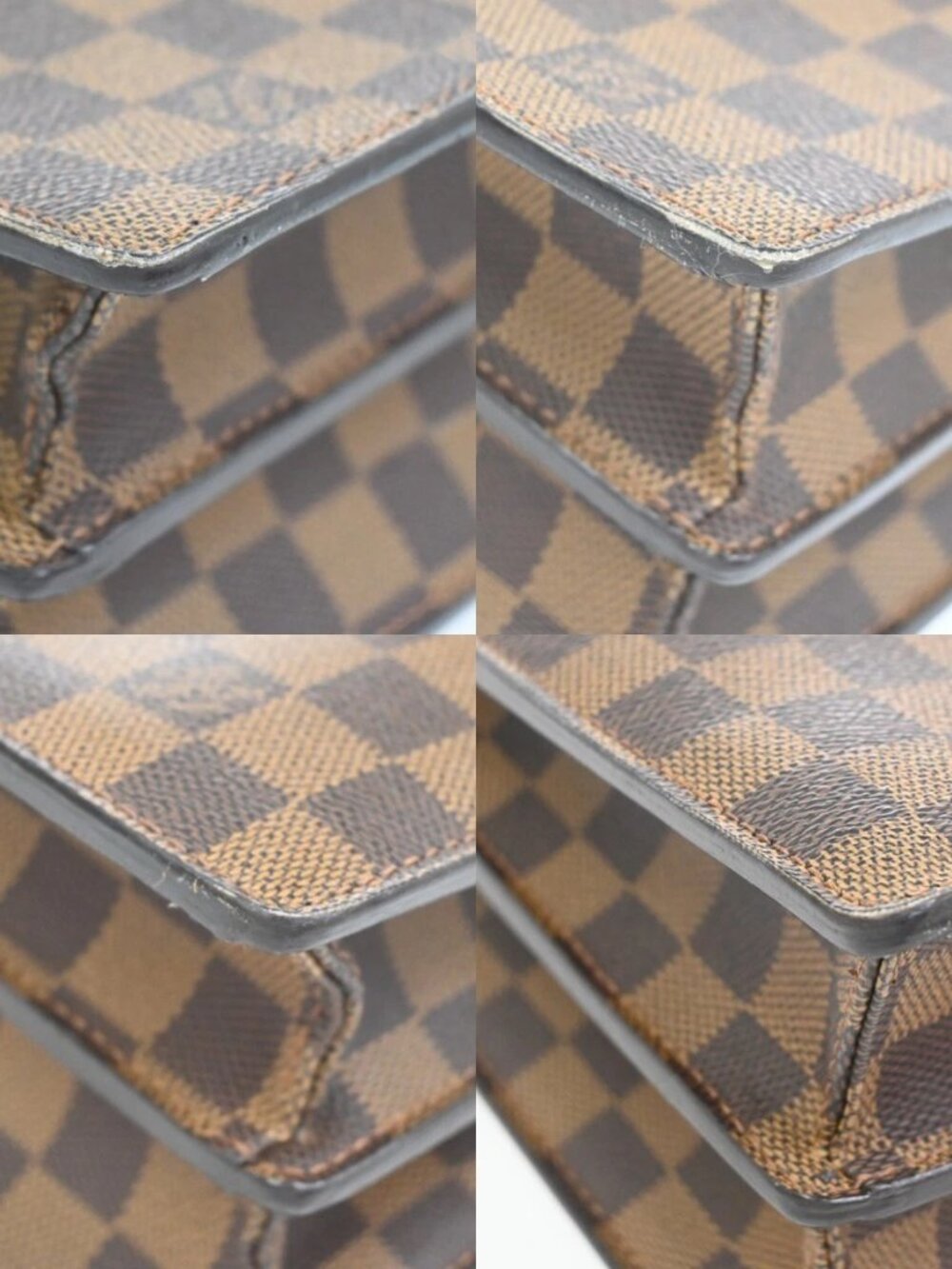 LOUIS VUITTON Altona GM Business Hand Bag Damier Ebene Leather - Picture 7 of 16